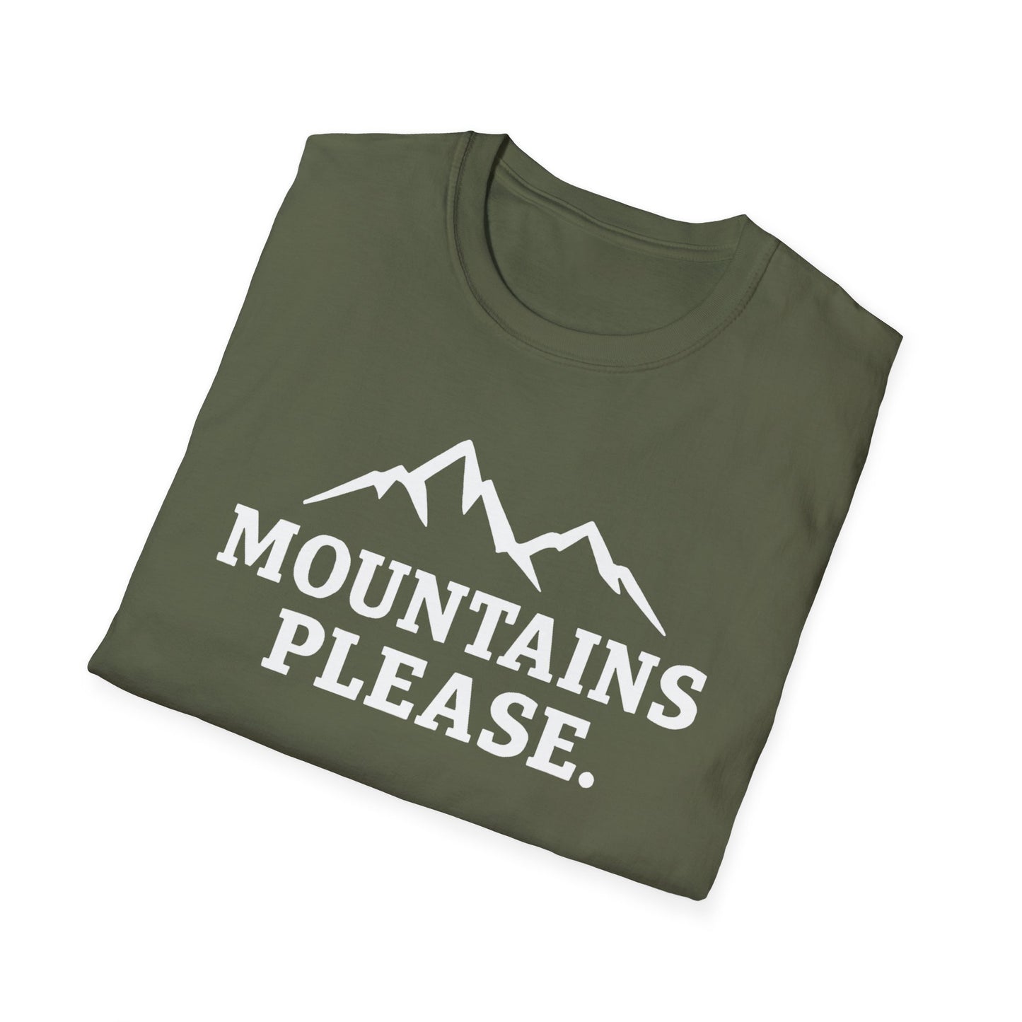Mountains Please - Bold Outdoor Adventure Tee