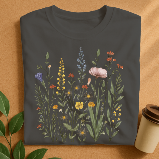 Delicate Wildflower Meadow Bouquet T-Shirt