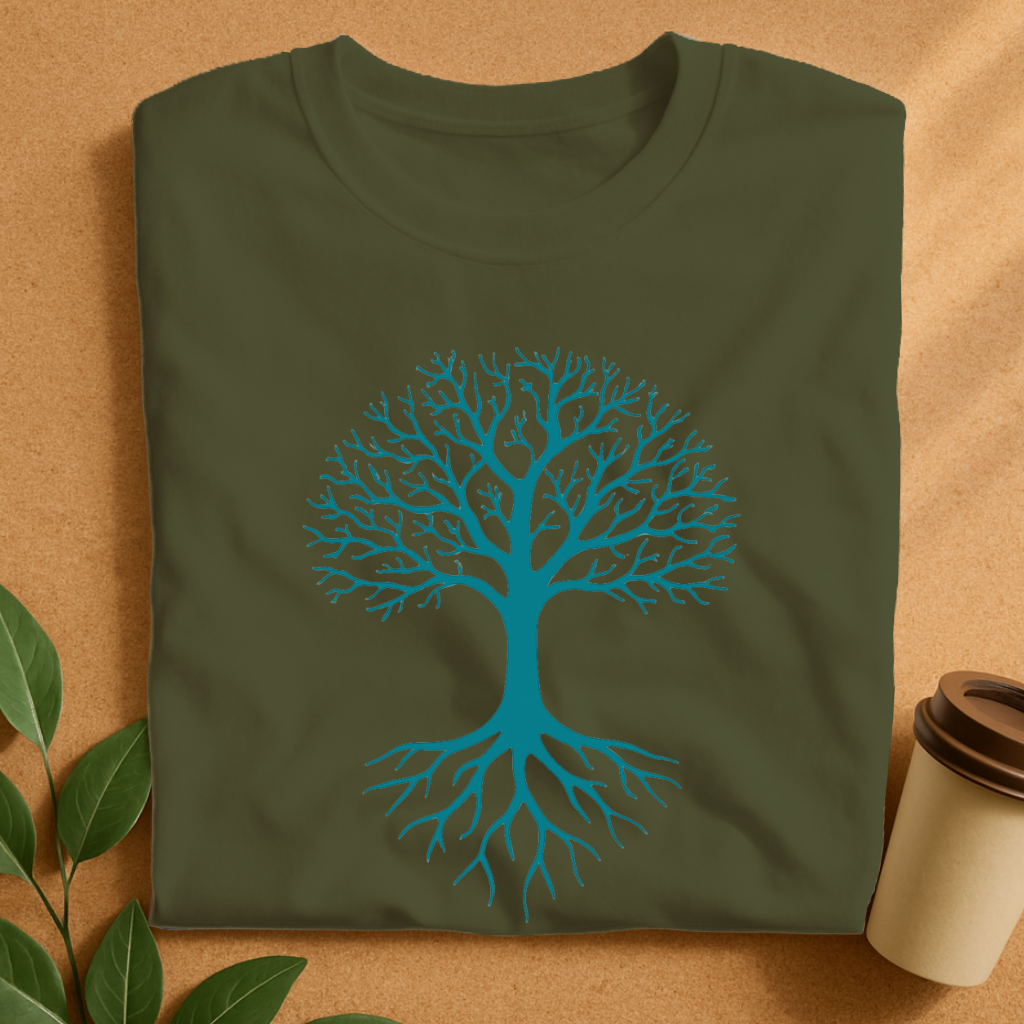 Symmetrical Tree of Life Silhouette