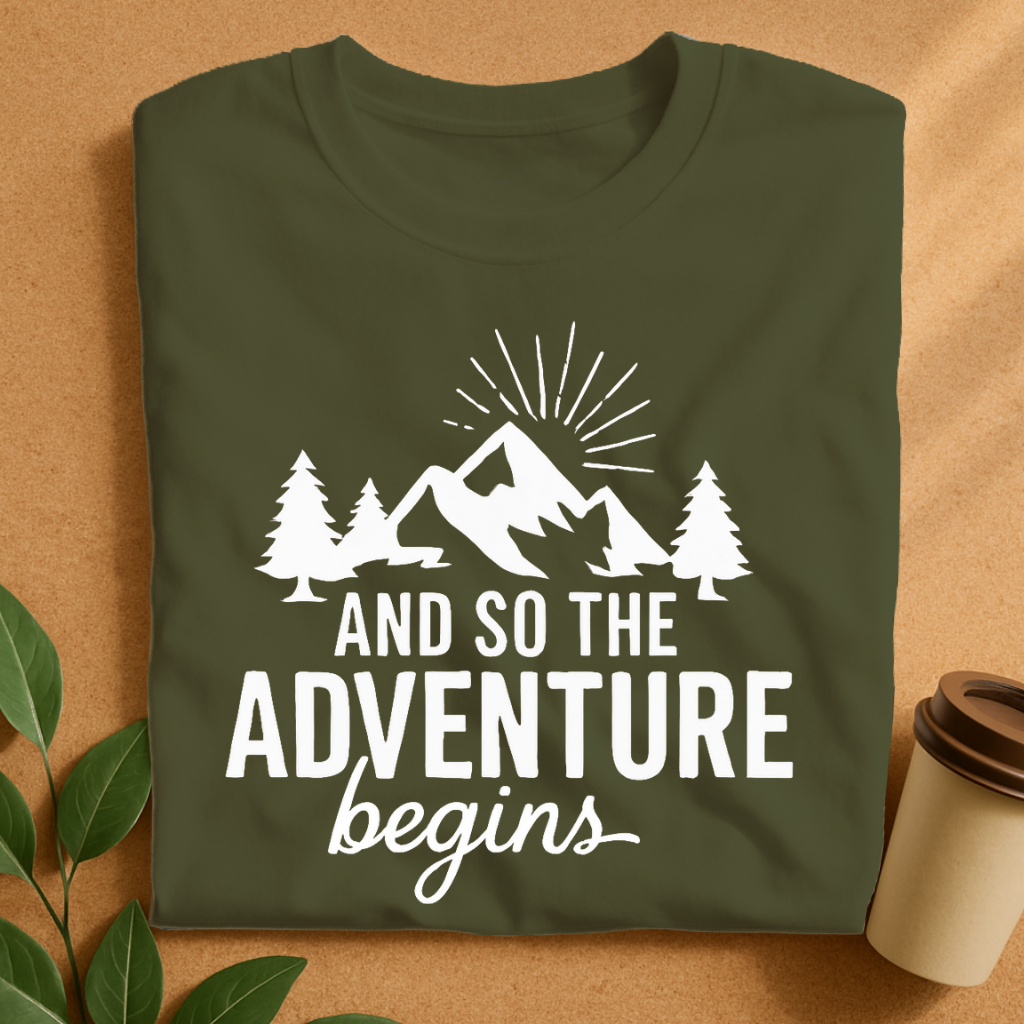 Mountain Adventure Begins Graphic T-Shirt