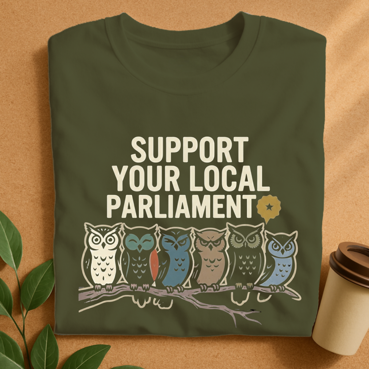 Support Your Local Parliament Owl T-Shirt
