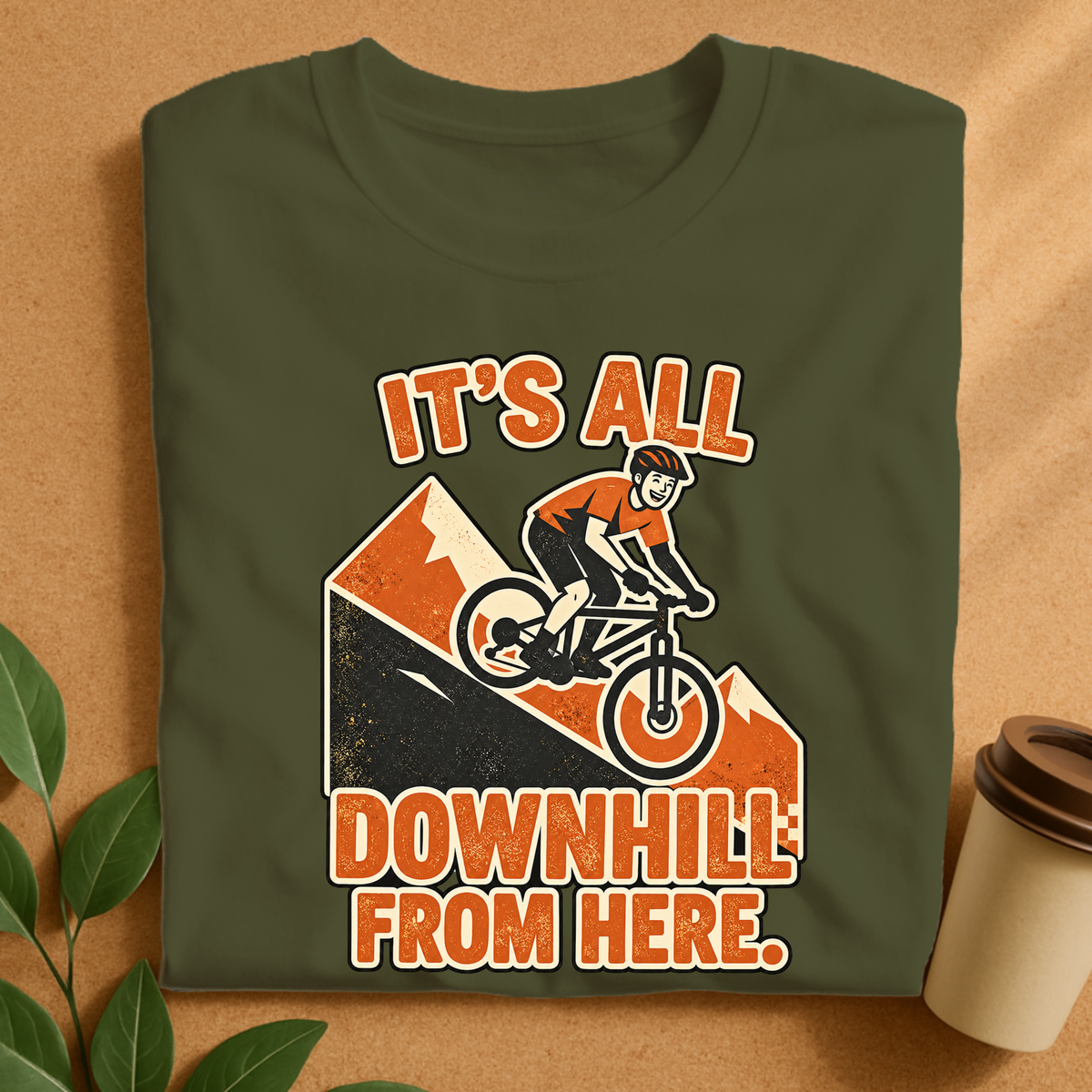 Downhill From Here Cycling T-Shirt