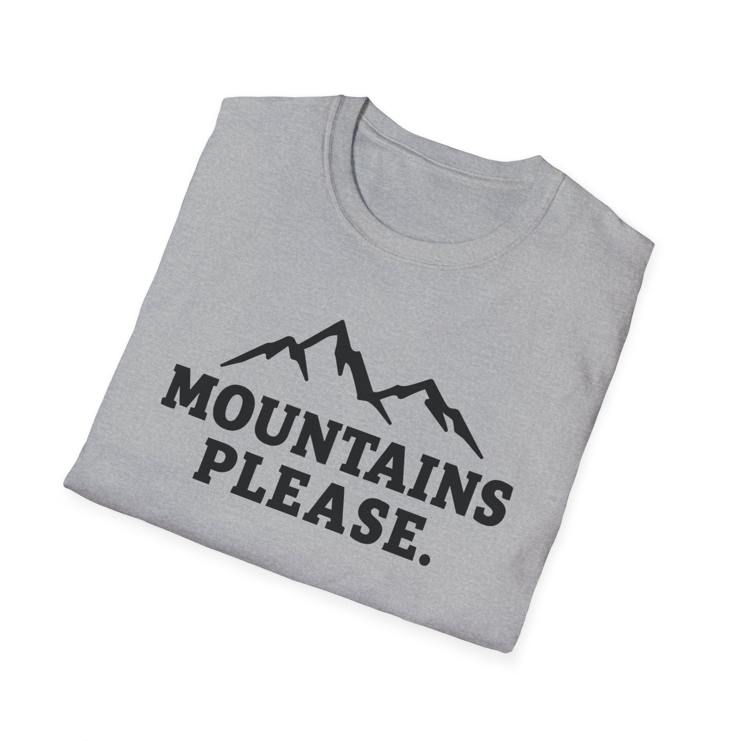 Mountains Please - Bold Outdoor Adventure Tee