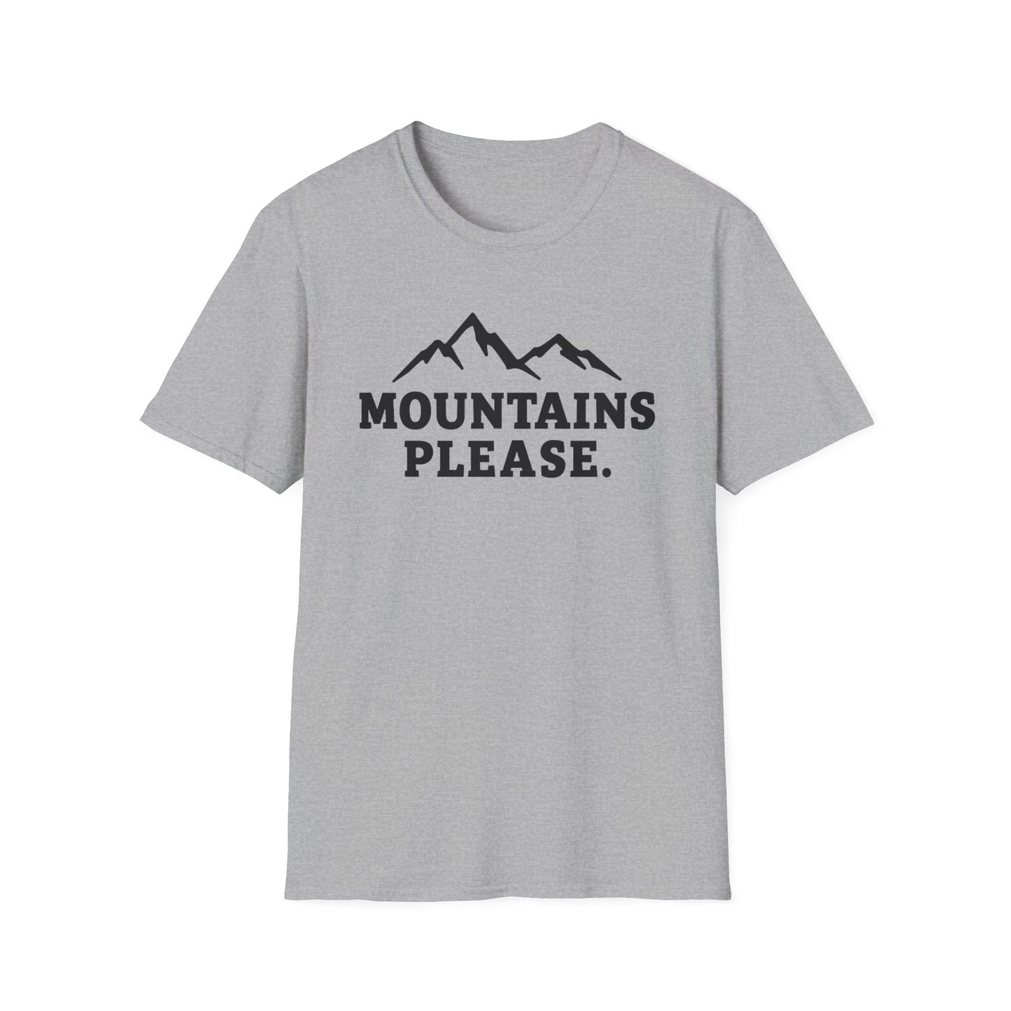Mountains Please - Bold Outdoor Adventure Tee