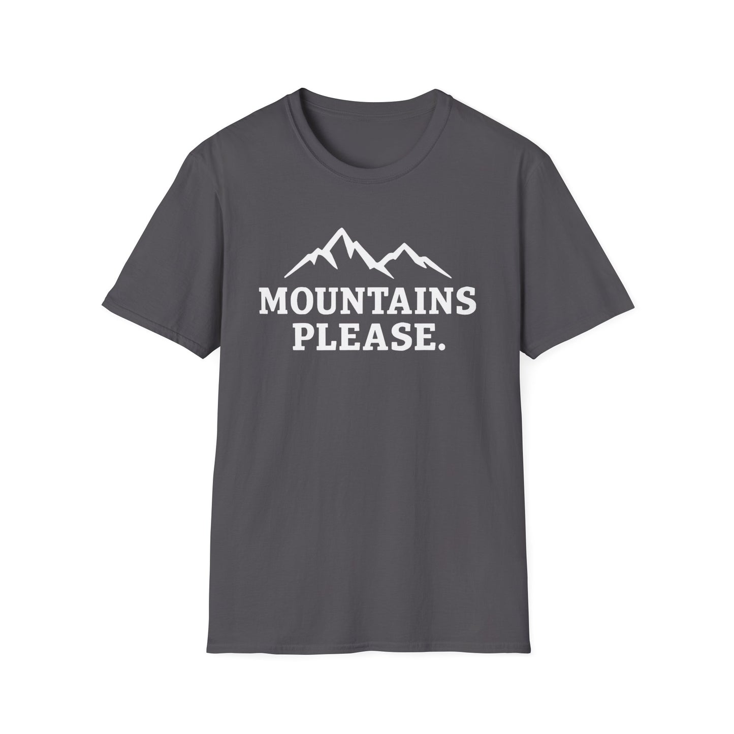 Mountains Please - Bold Outdoor Adventure Tee