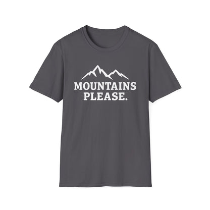 Mountains Please - Bold Outdoor Adventure Tee