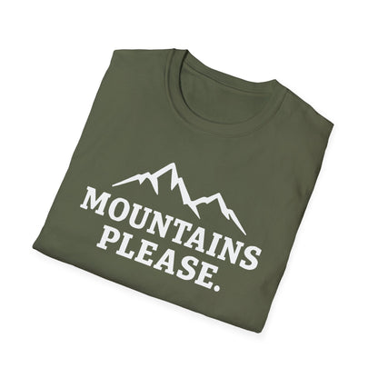 Mountains Please - Bold Outdoor Adventure Tee