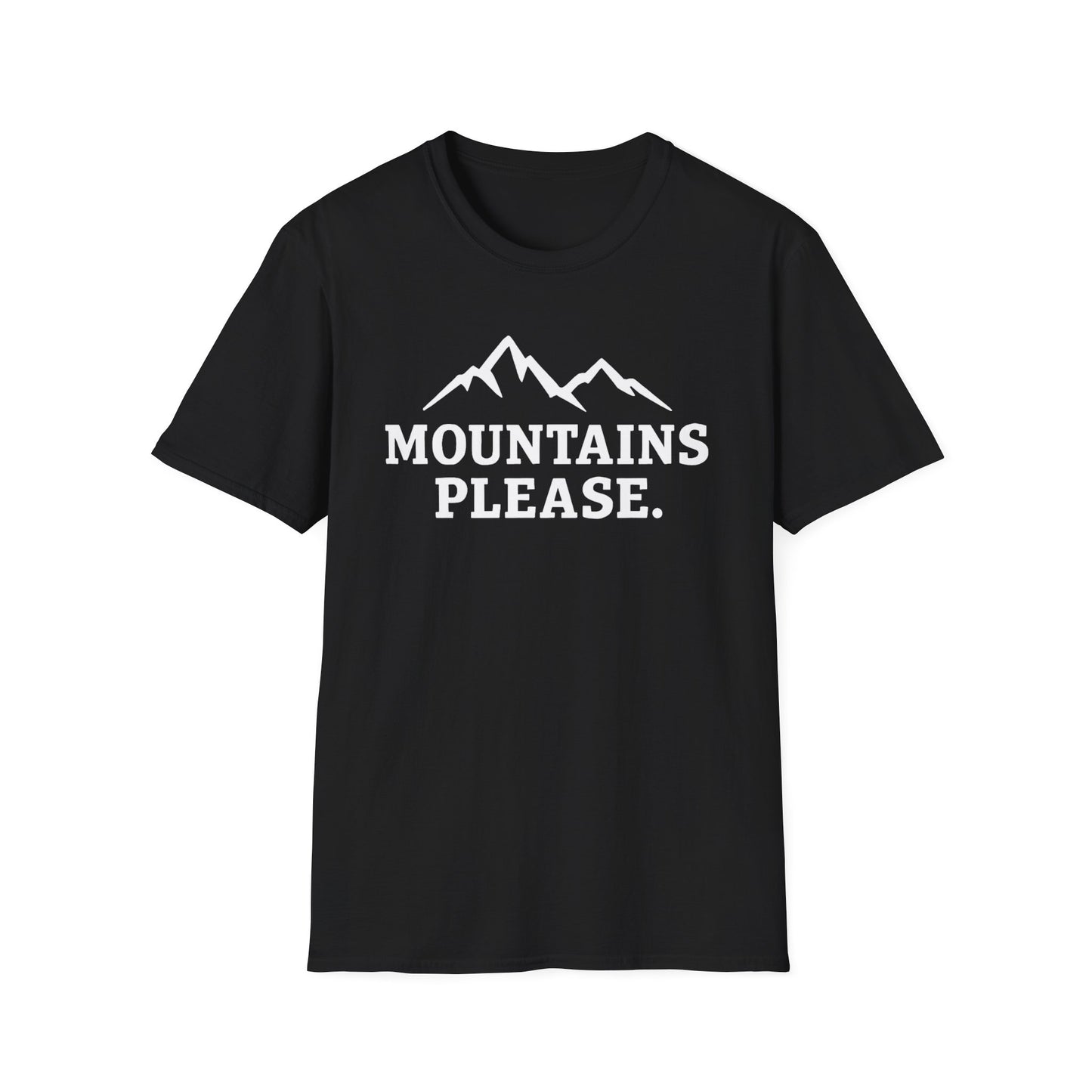 Mountains Please - Bold Outdoor Adventure Tee