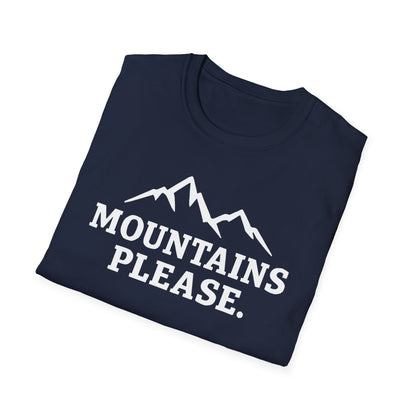 Mountains Please - Bold Outdoor Adventure Tee