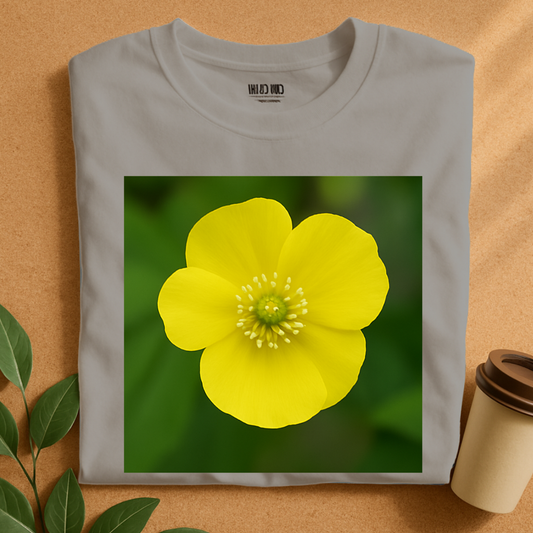 Bright Yellow Buttercup Bloom Nature Flower Lover Gift T-Shirt
