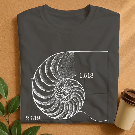 Golden Ratio Nautilus Spiral T-Shirt