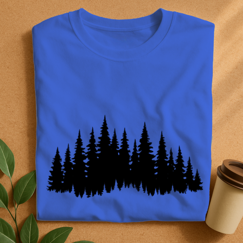 Minimalist Forest Silhouette T-Shirt