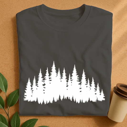 Minimalist Forest Silhouette T-Shirt