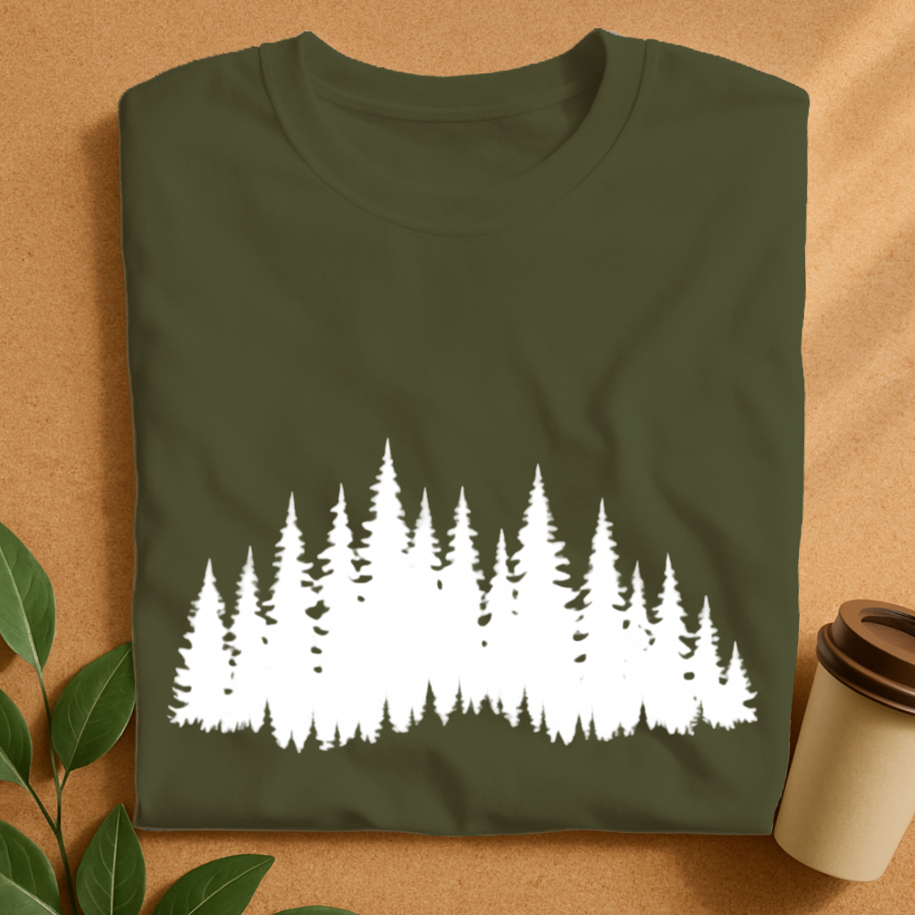 Minimalist Forest Silhouette T-Shirt