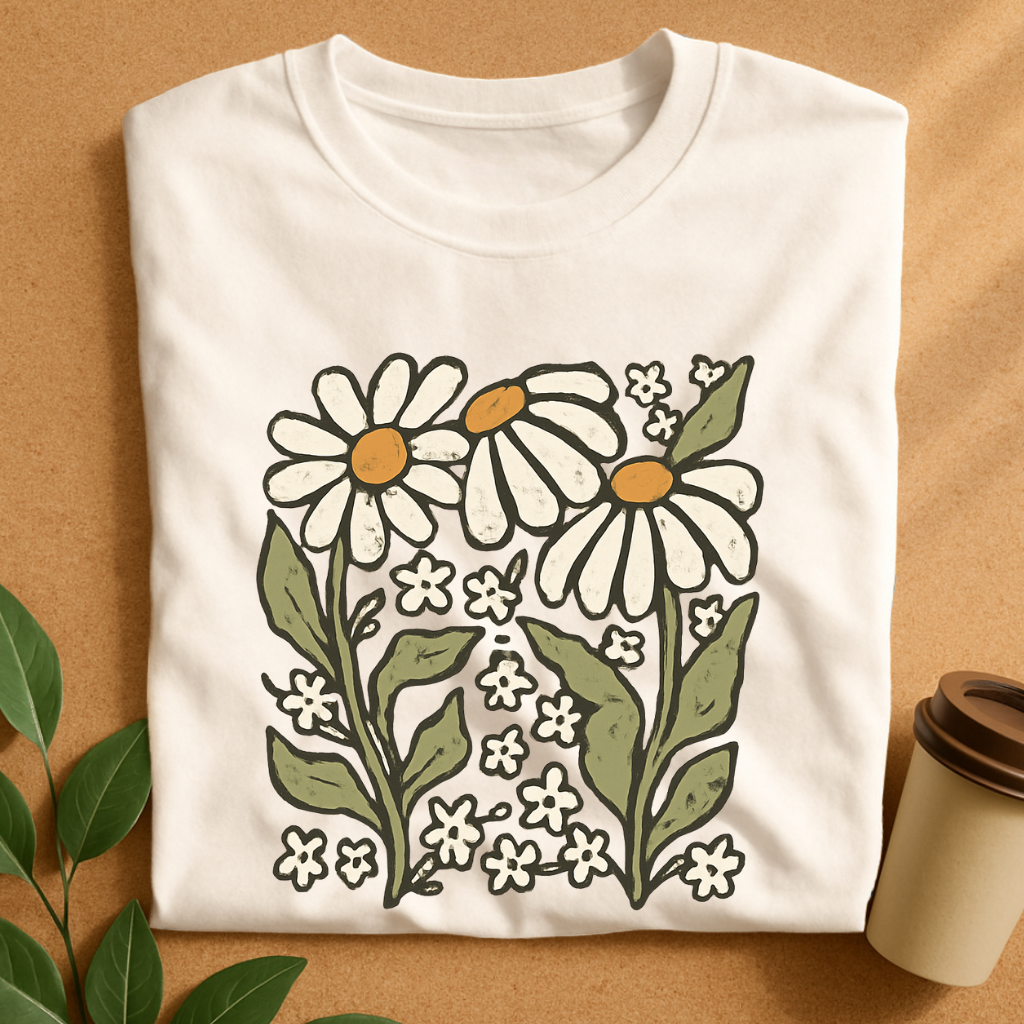 Rustic Daisies and Wildflowers T-Shirt