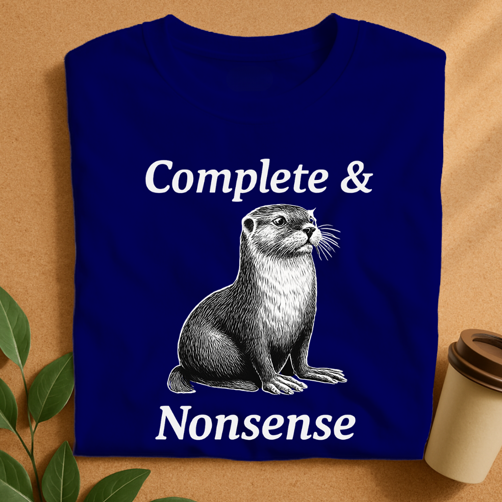 Complete & Nonsense Otter Illustration T-Shirt