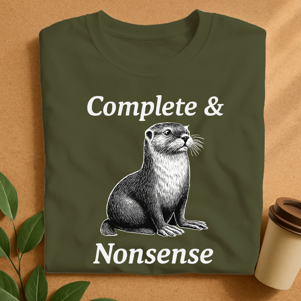 Complete & Nonsense Otter Illustration T-Shirt