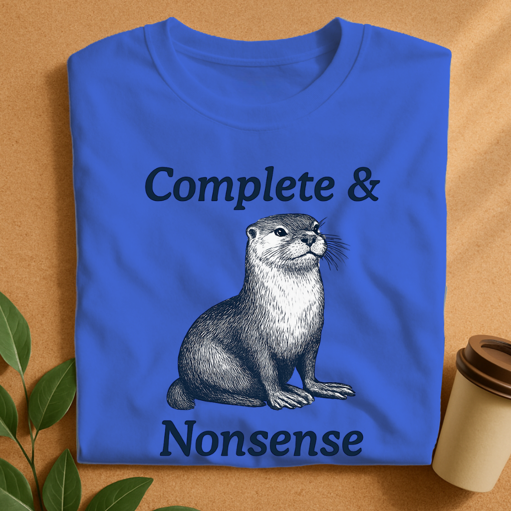 Complete & Nonsense Otter Illustration T-Shirt