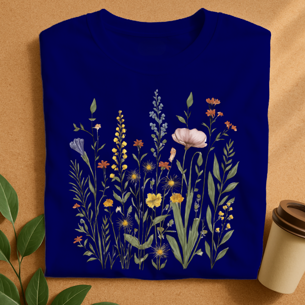 Delicate Wildflower Meadow Bouquet T-Shirt