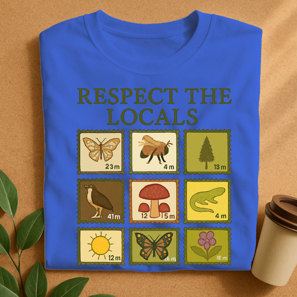 Respect the Locals – Nature’s Stamp Collection T-Shirt