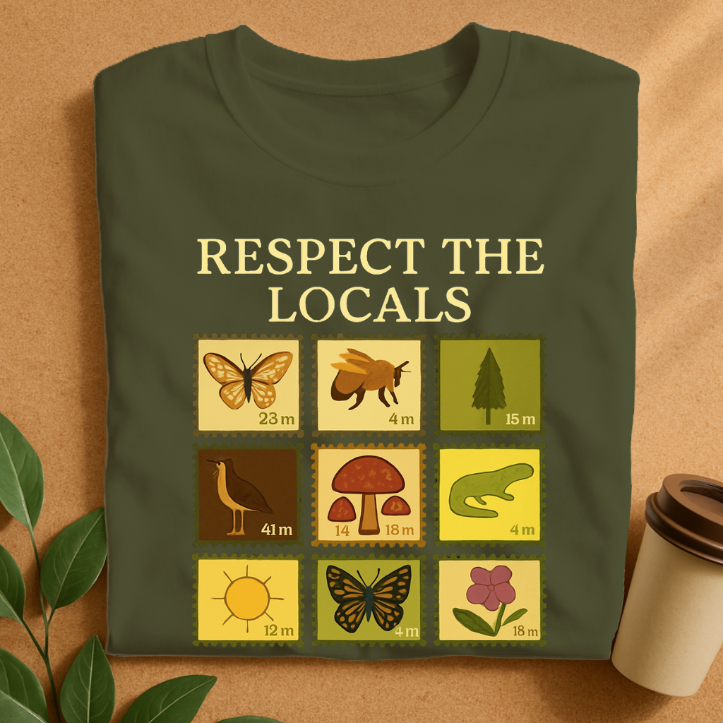 Respect the Locals – Nature’s Stamp Collection T-Shirt