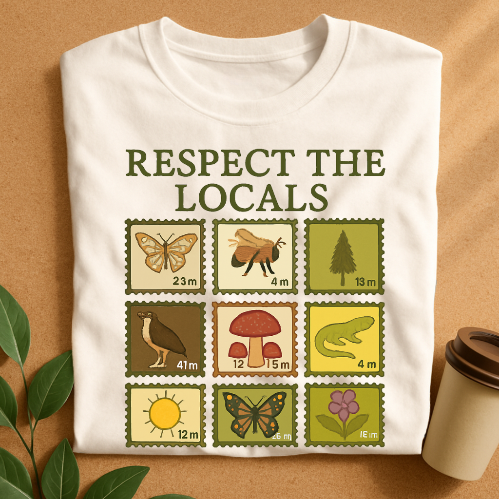 Respect the Locals – Nature’s Stamp Collection T-Shirt