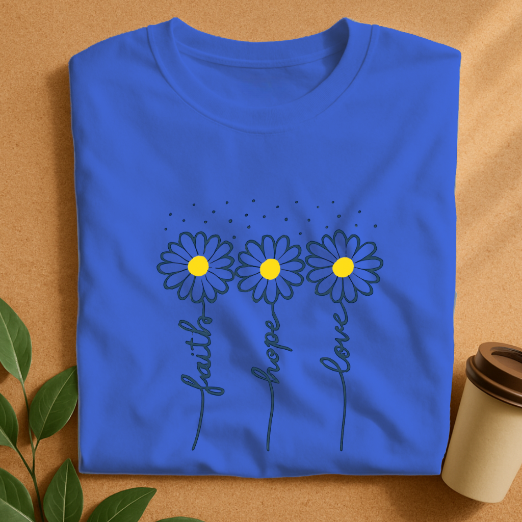 Faith, Hope & Love Daisies T-Shirt