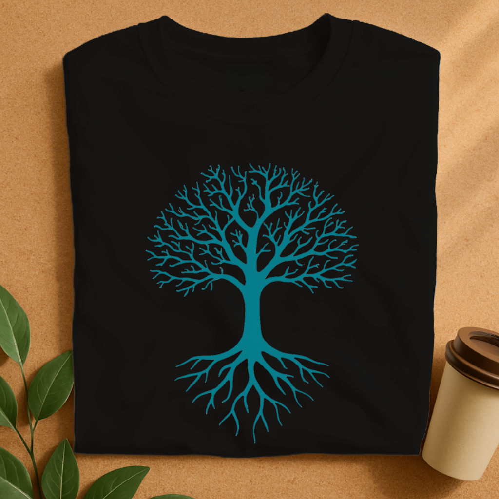 Symmetrical Tree of Life Silhouette