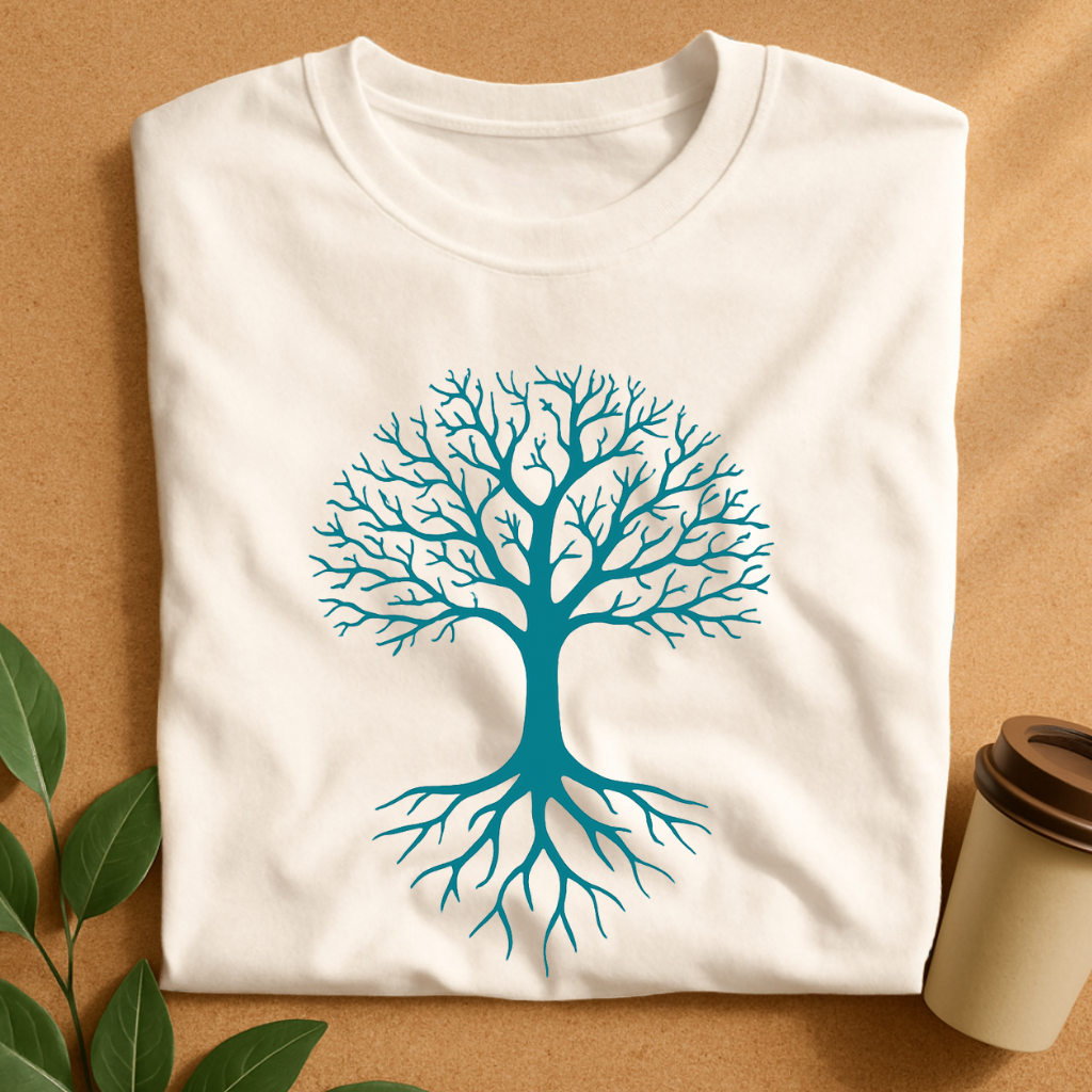 Symmetrical Tree of Life Silhouette