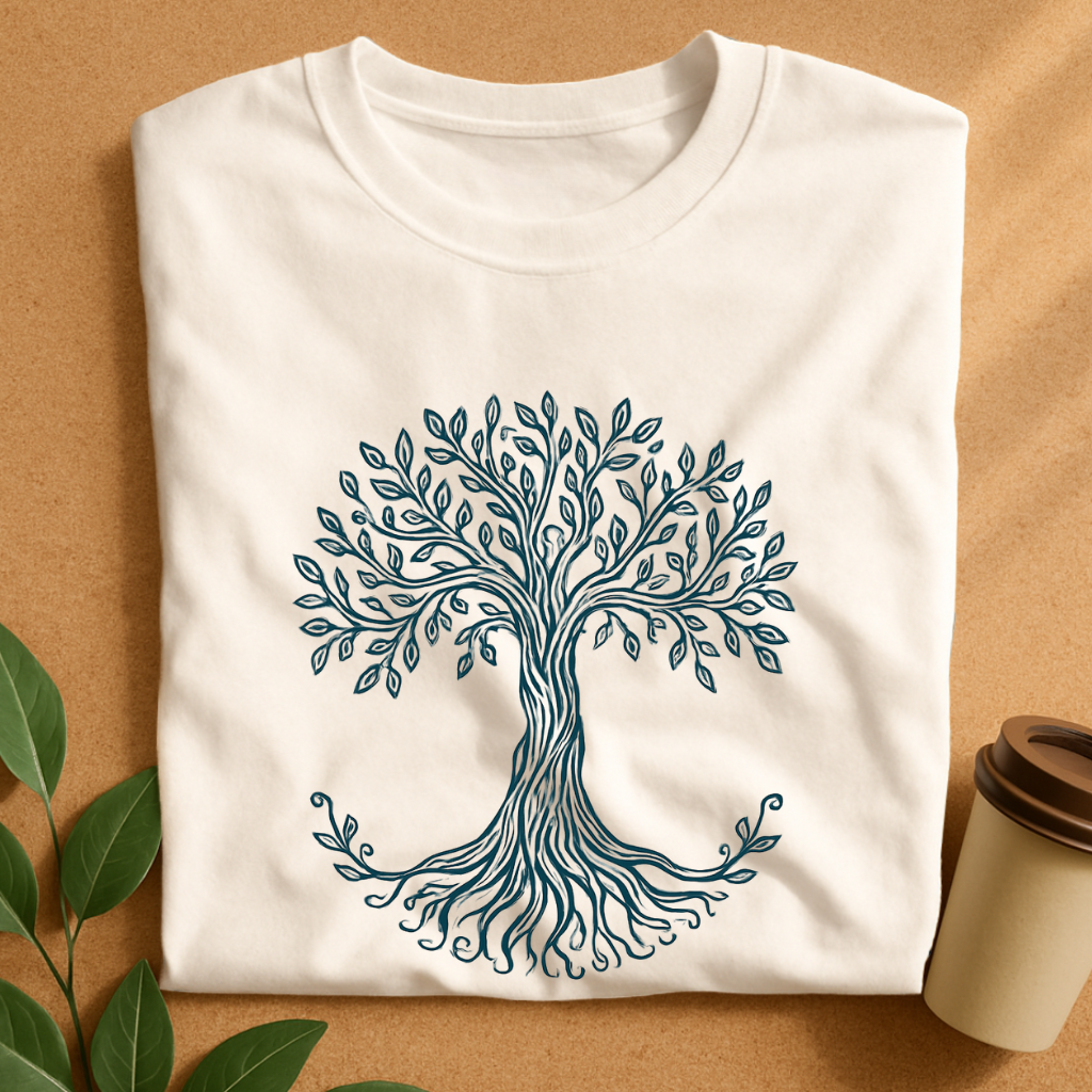 Intricate Hand-Drawn Tree of Life T-Shirt