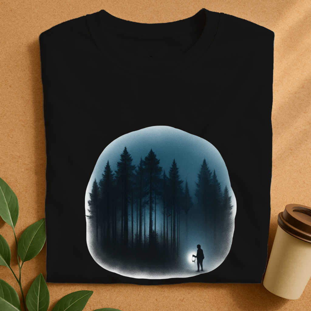 Mystic Forest Lantern Glow T-Shirt