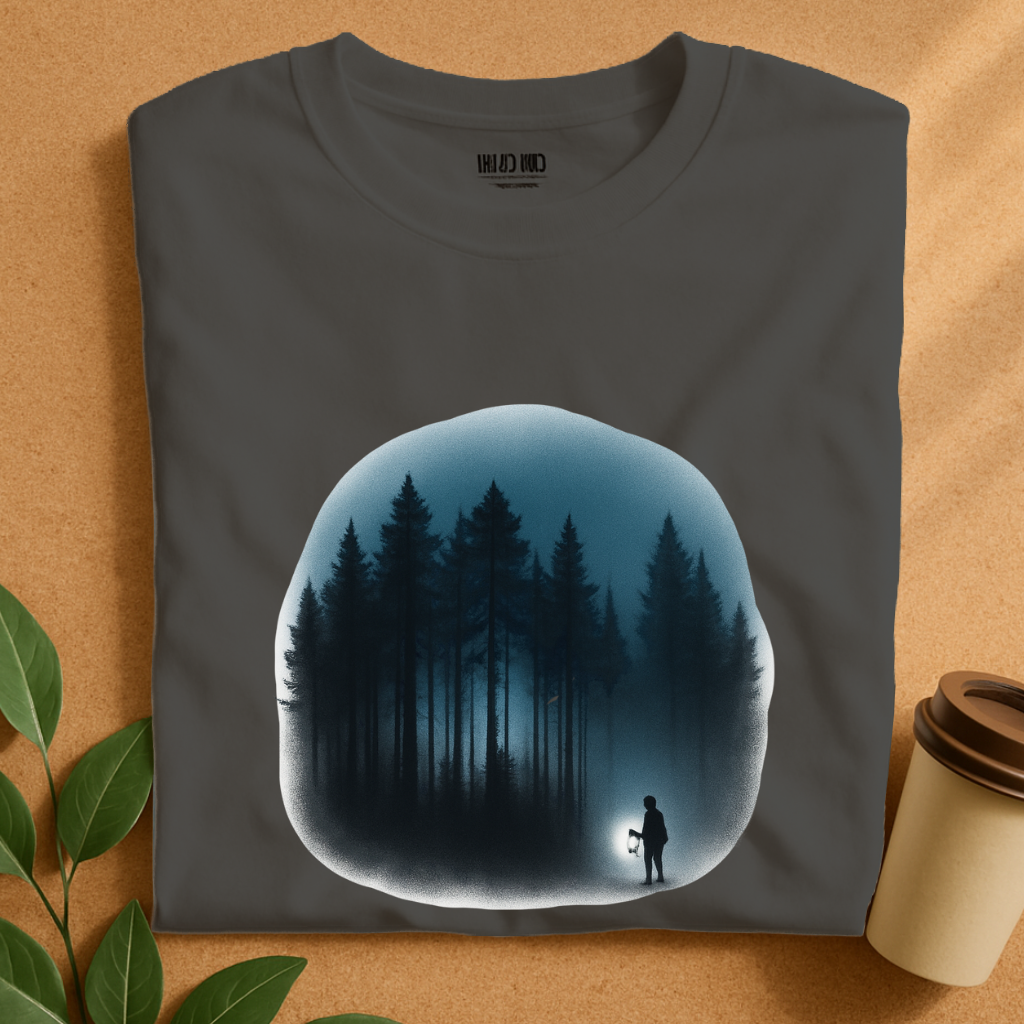 Mystic Forest Lantern Glow T-Shirt