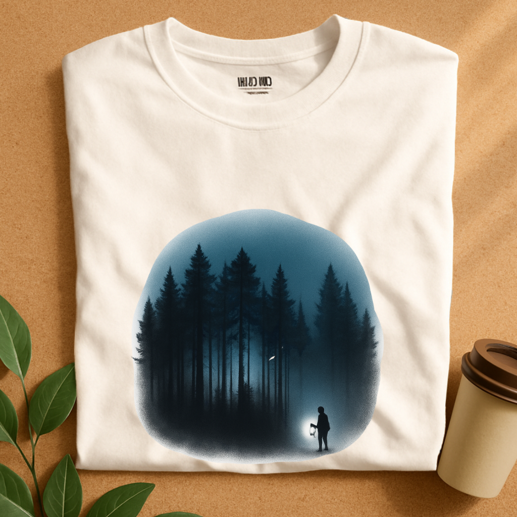 Mystic Forest Lantern Glow T-Shirt