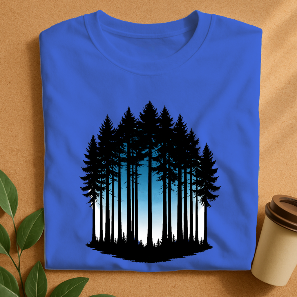 Silent Pines with Twilight Sky T-Shirt