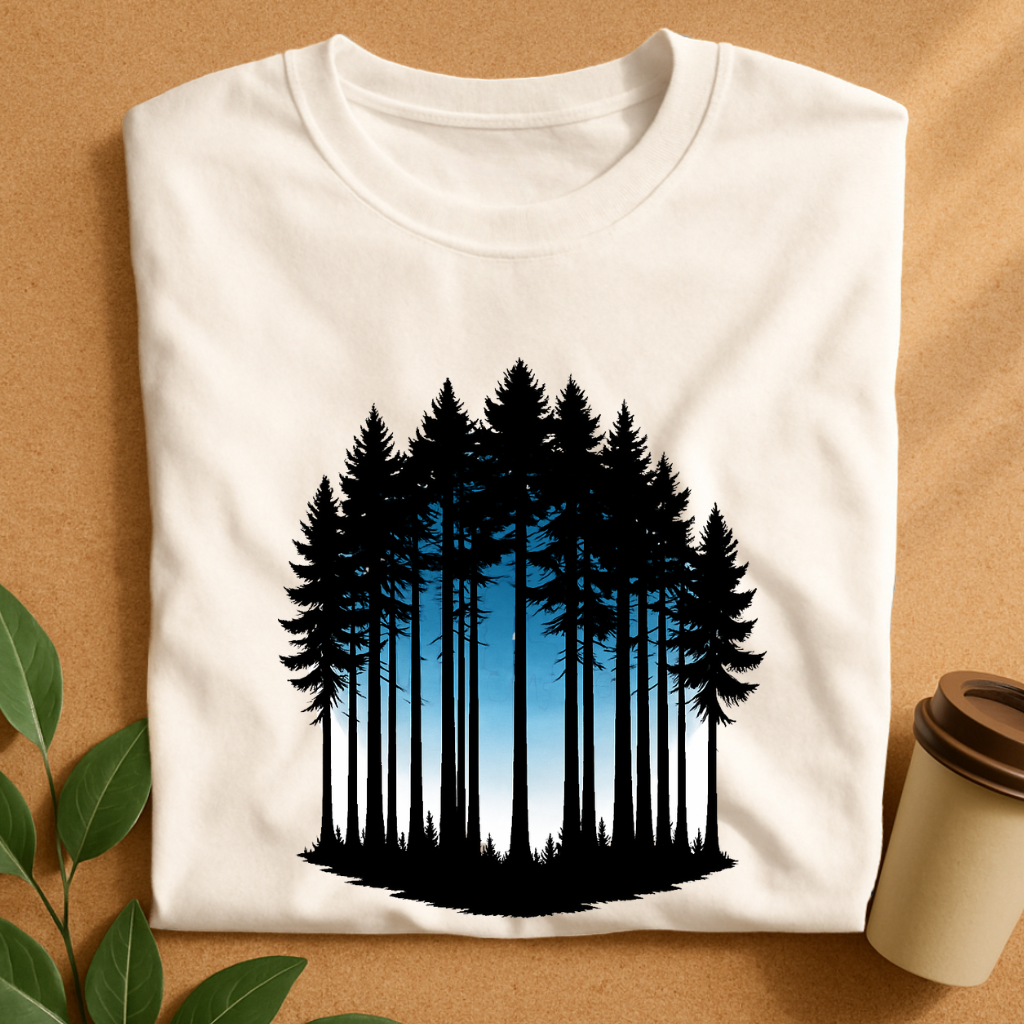 Silent Pines with Twilight Sky T-Shirt