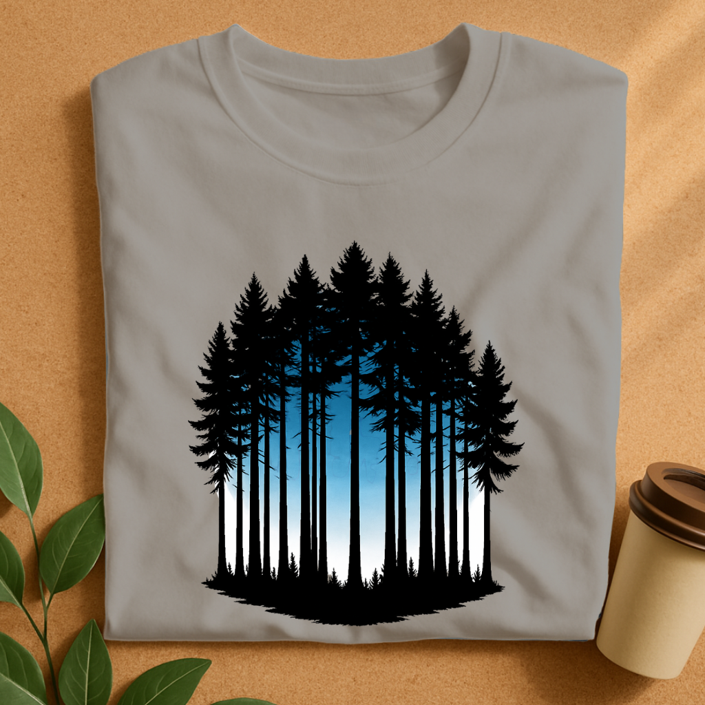 Silent Pines with Twilight Sky T-Shirt