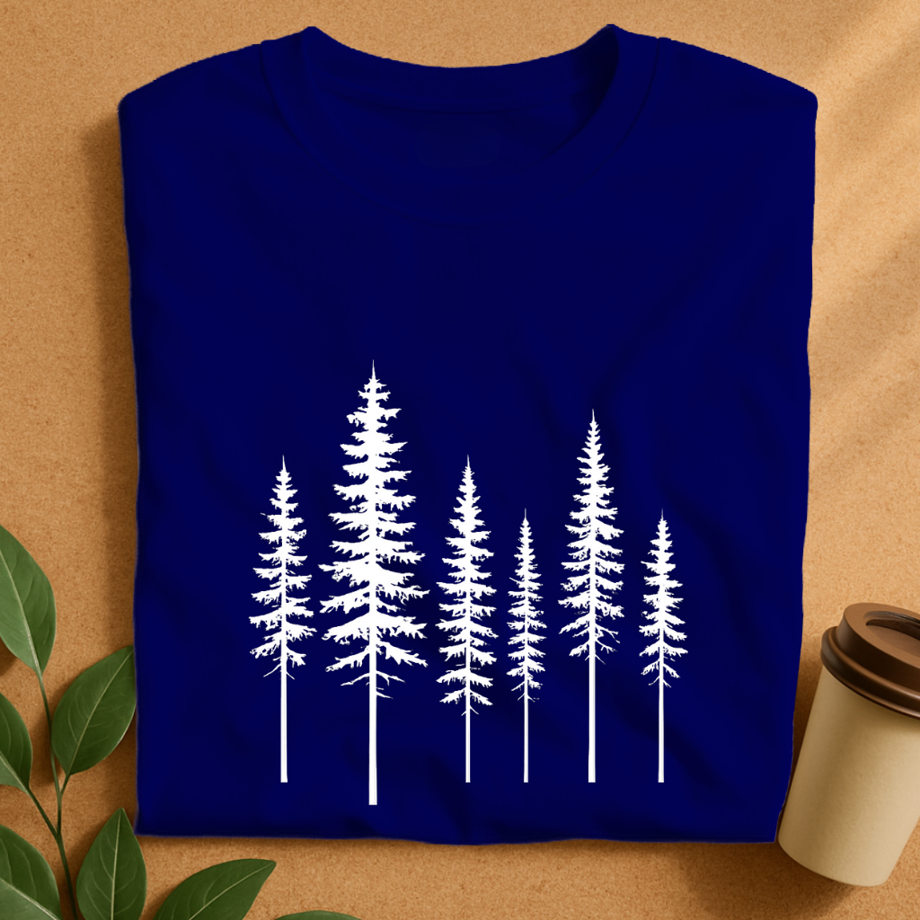 Silhouetted Pine Trees Lineup T-Shirt