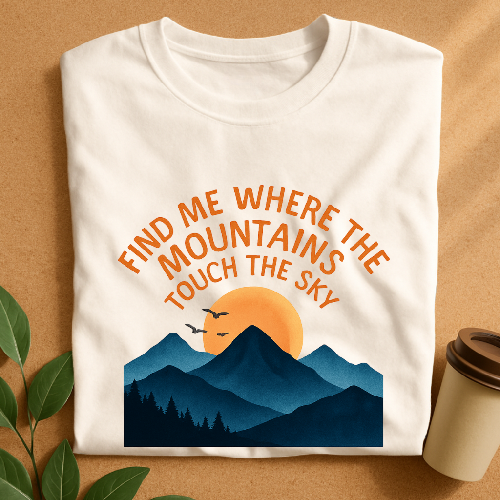 Find Me Where the Mountains Touch the Sky T-Shirt
