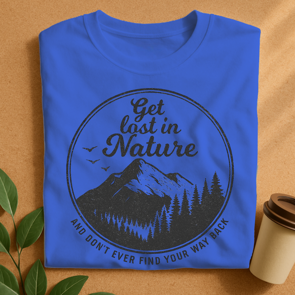 Get Lost in Nature – Vintage Mountain T-Shirt