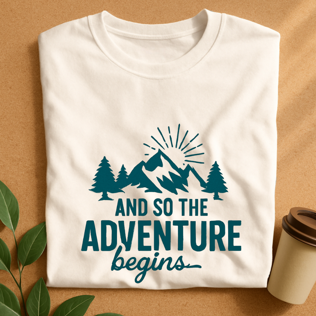 Mountain Adventure Begins Graphic T-Shirt