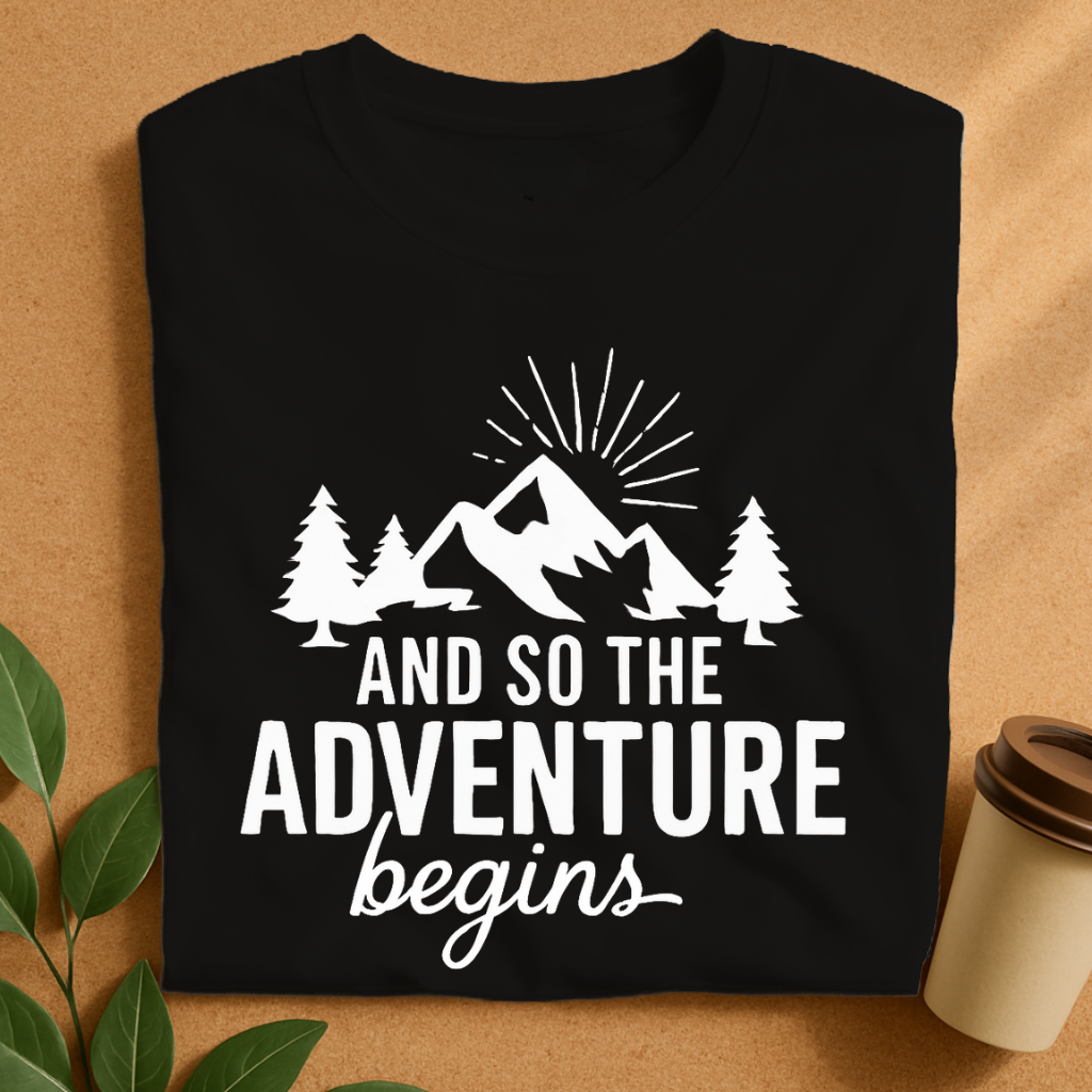 Mountain Adventure Begins Graphic T-Shirt