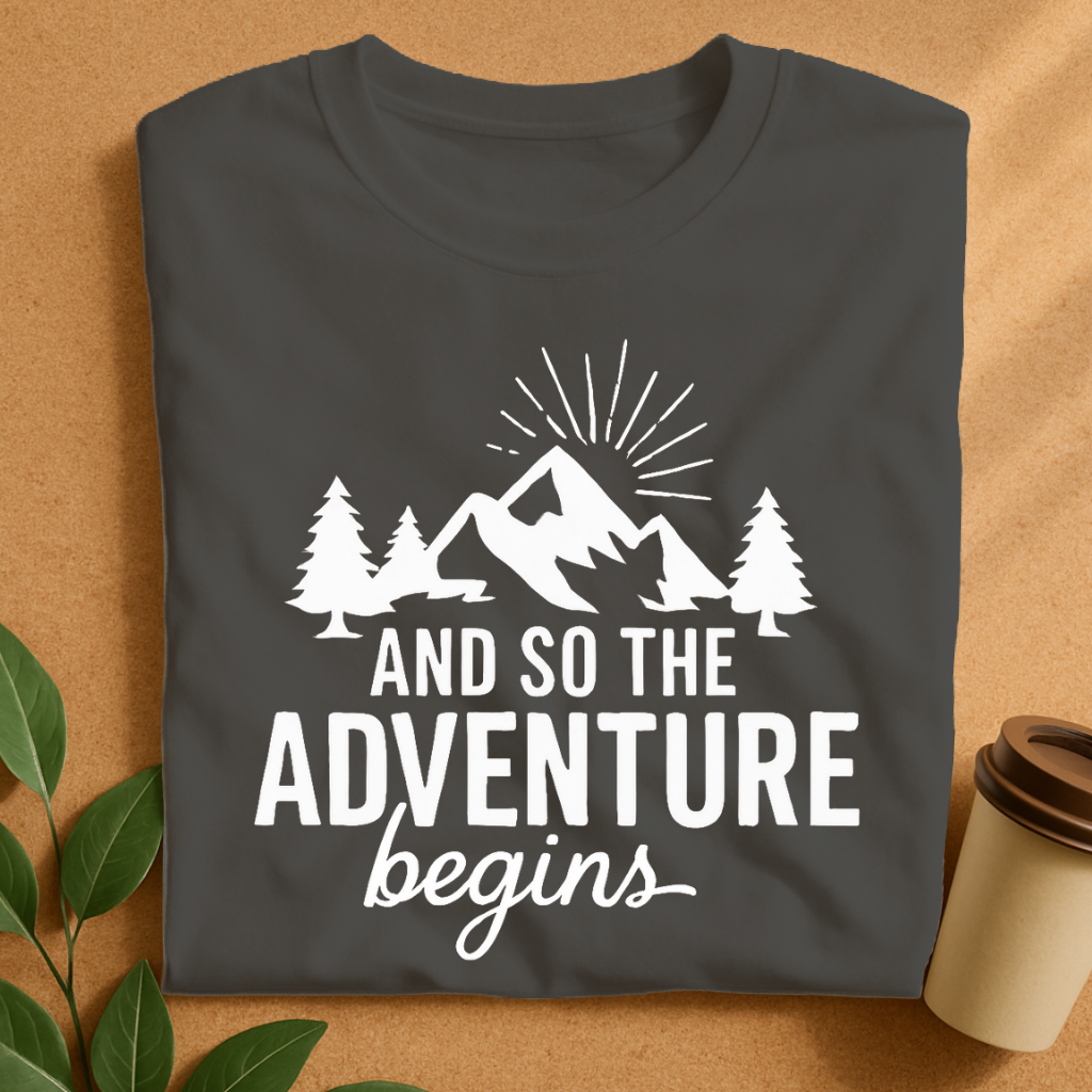 Mountain Adventure Begins Graphic T-Shirt