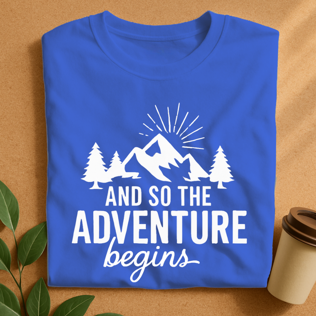 Mountain Adventure Begins Graphic T-Shirt