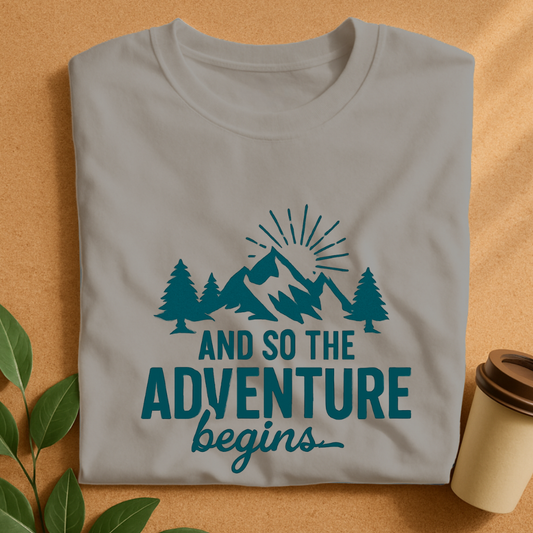 Mountain Adventure Begins Graphic T-Shirt