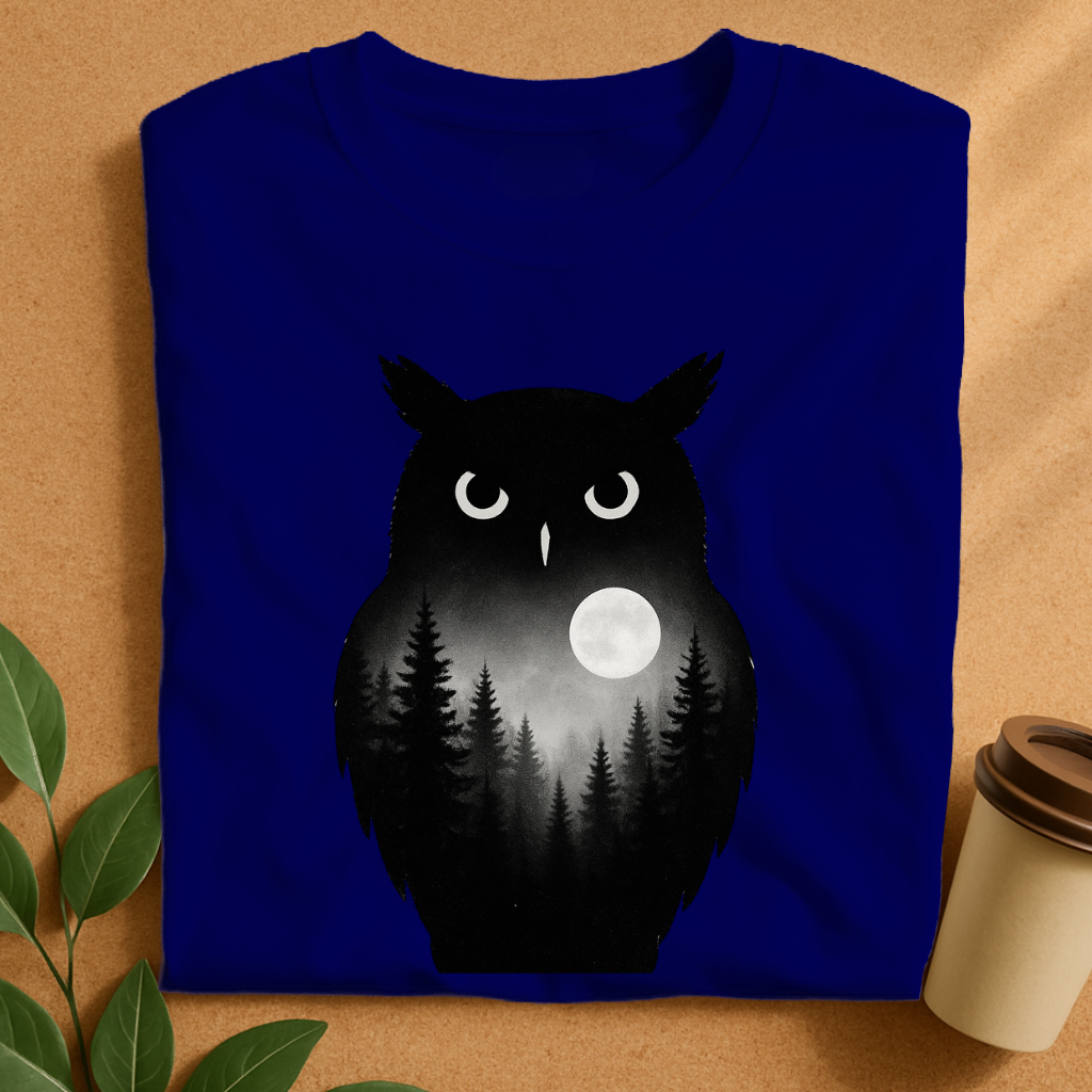Ethereal Owl Mist – Mystical Forest Spirit T-Shirt