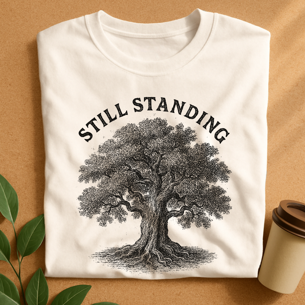 Vintage Gnarled Oak – “STILL STANDING” Resilience T-Shirt