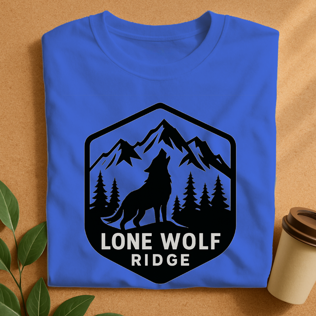 Lone Wolf Ridge – Howling Wolf Mountain Emblem T-Shirt