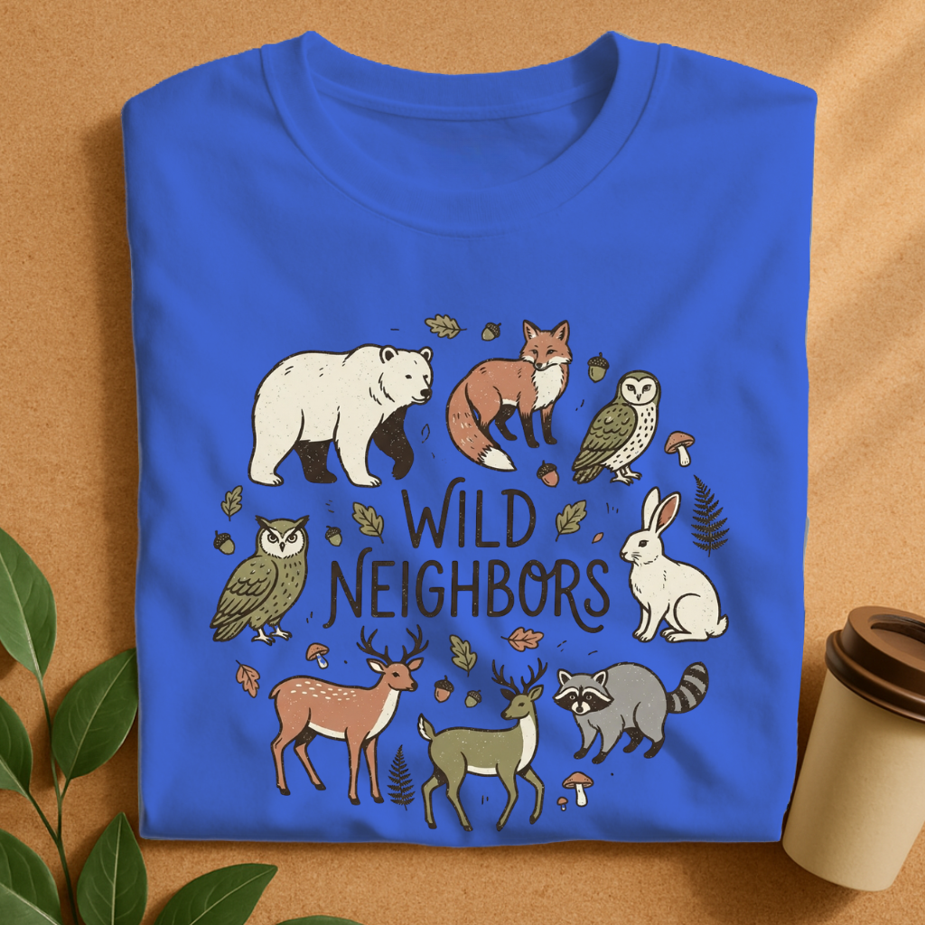 Wild Neighbors Woodland Animals T-Shirt