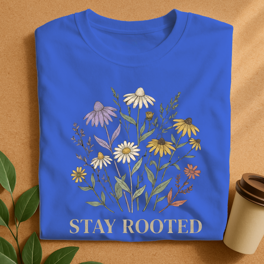 Stay Rooted Botanical Wildflower T-Shirt