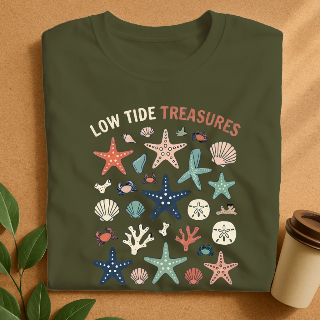 Low Tide Treasures Coastal T-Shirt